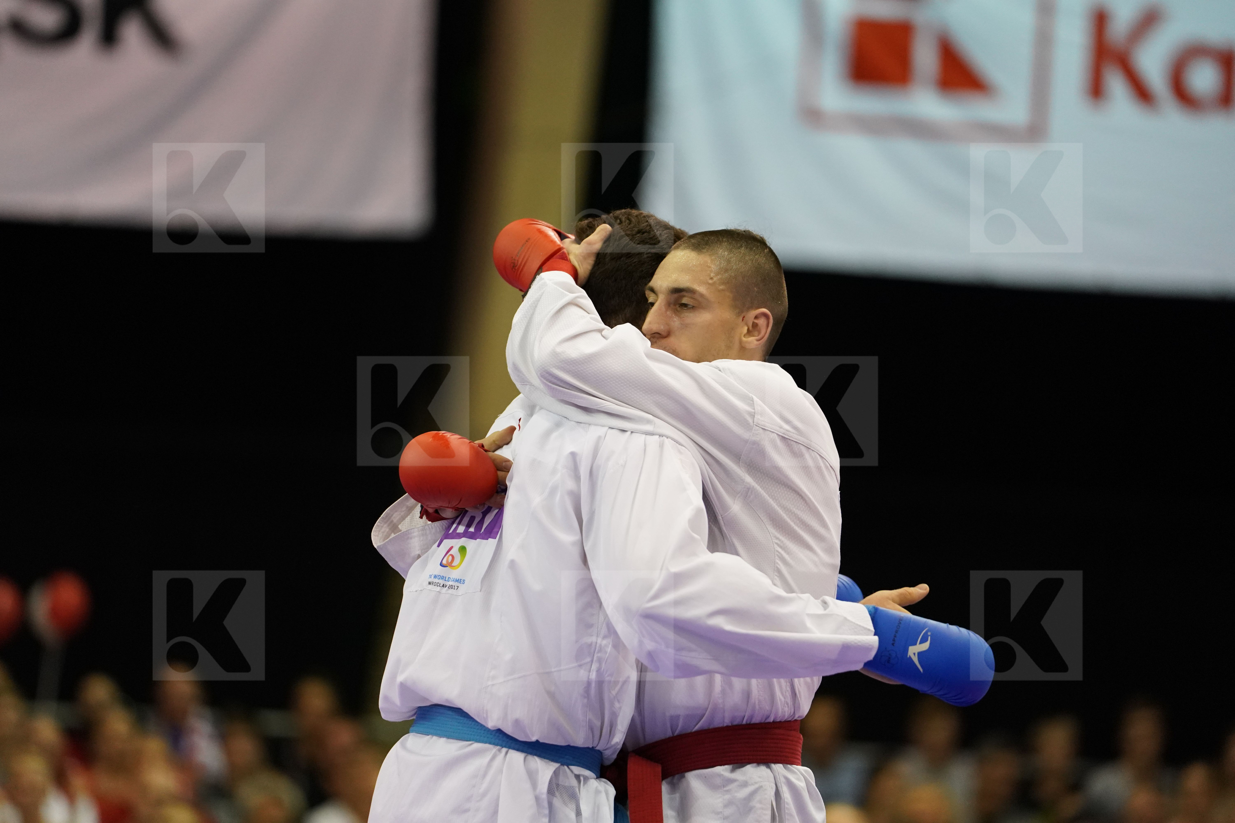 Asiabari Aliasghar Gold match Horuna Stanislav Iran Islamic Republic of Male Kumite -75kg Ukraine